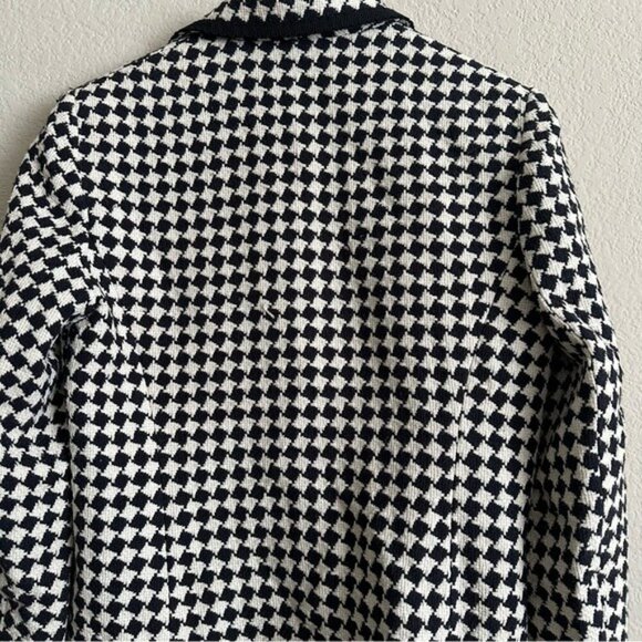 Giancarlo Ferrari Houndstooth Full ZipJacket Size 4 - Picture 4 of 11
